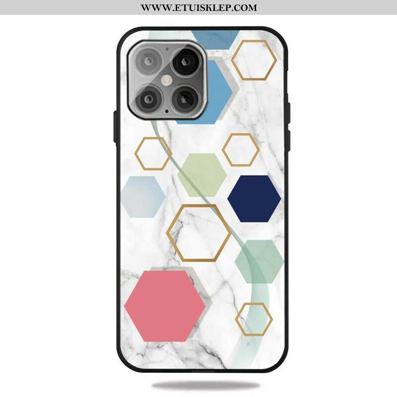 Etui do iPhone 13 Pro Geometria Marmuru